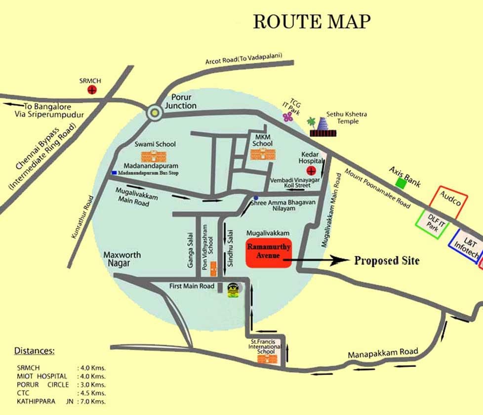 Porur চেন্নাই মানচিত্র