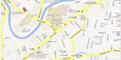 আন্না সালাইসকে চেন্নাই মানচিত্র